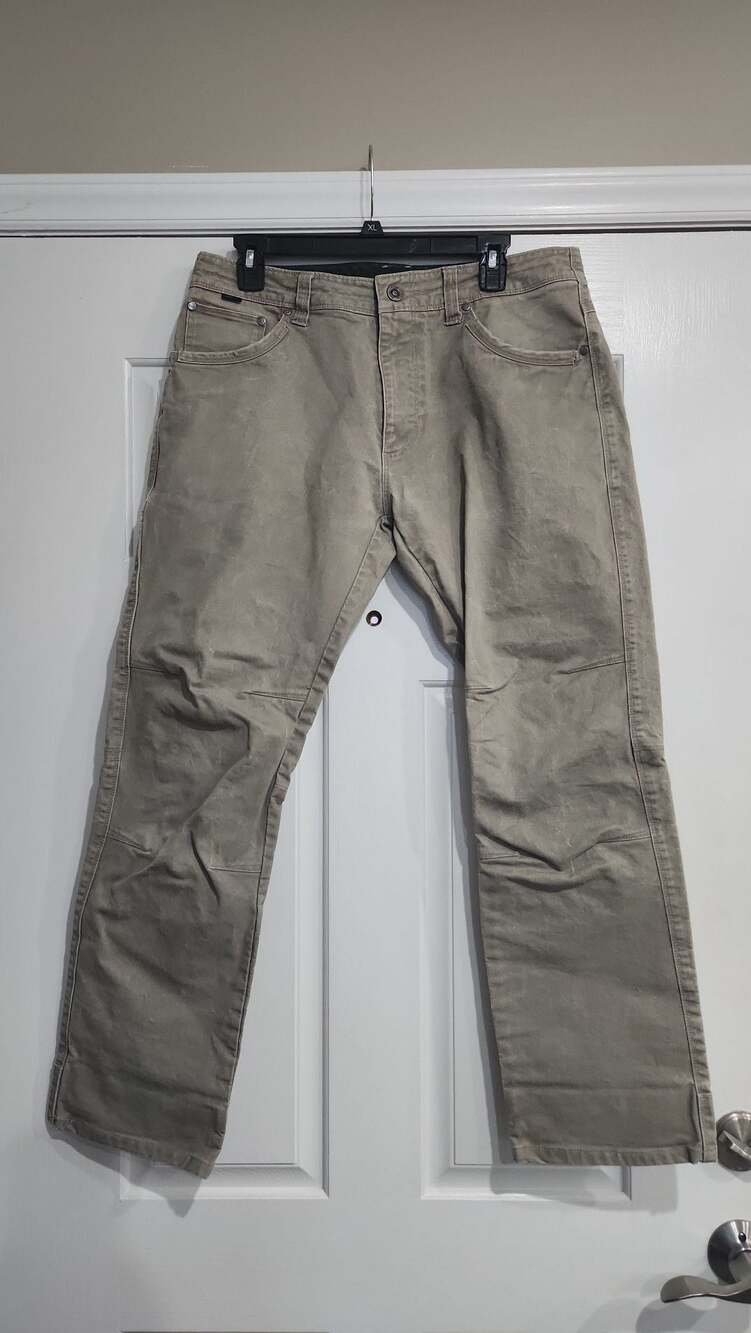KÜHL Rydr Vintage Patina Dye Work Pants Khaki 34x30